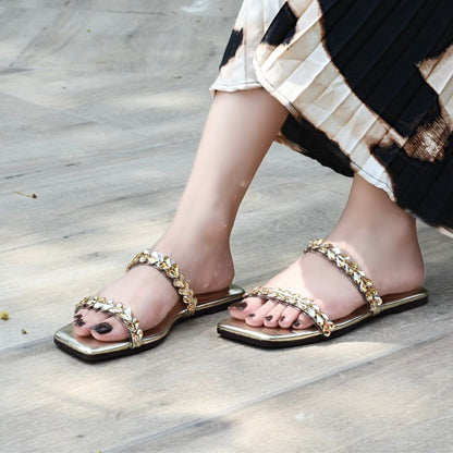 Stessy Slides - Gold