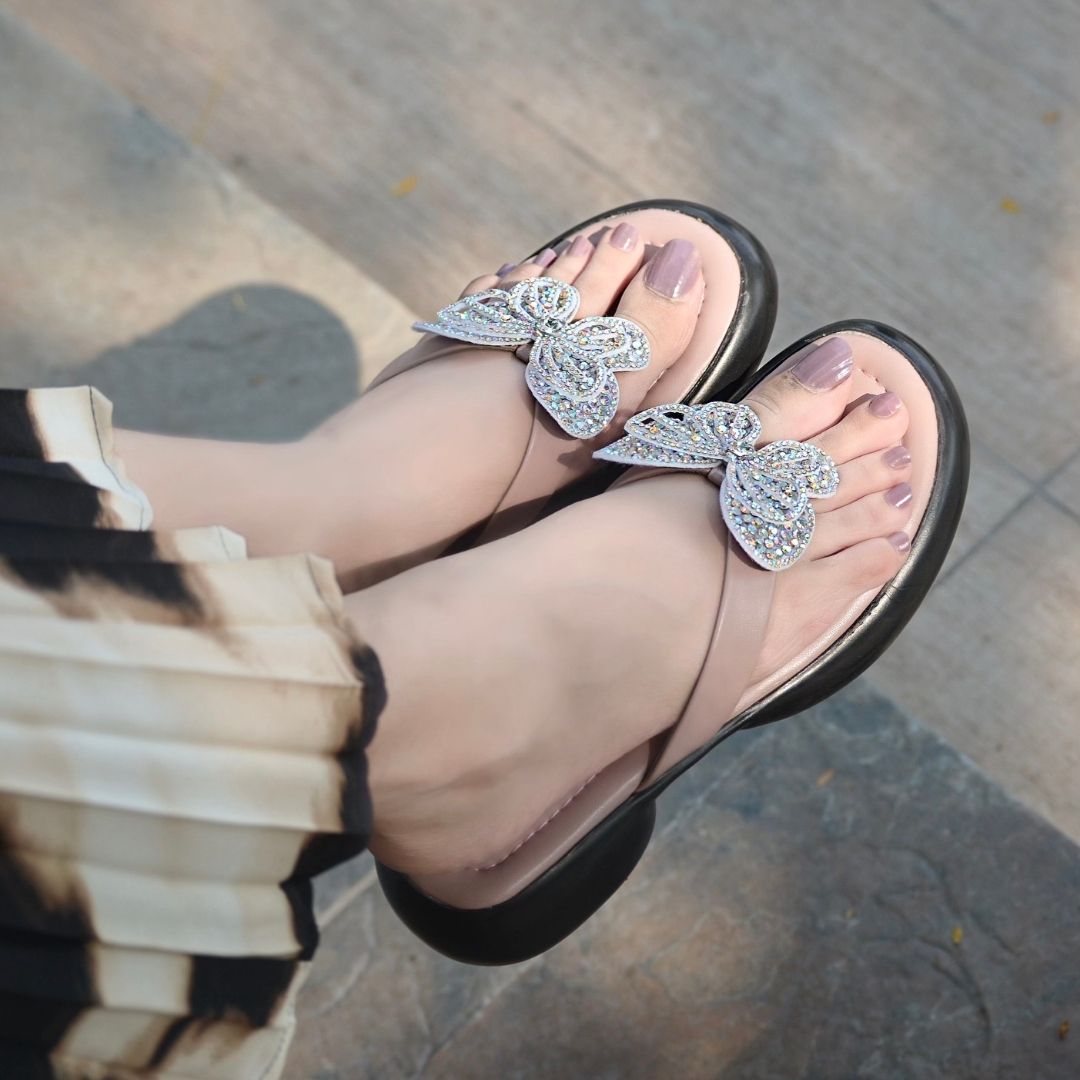 Stella Chunky Slides - Peach