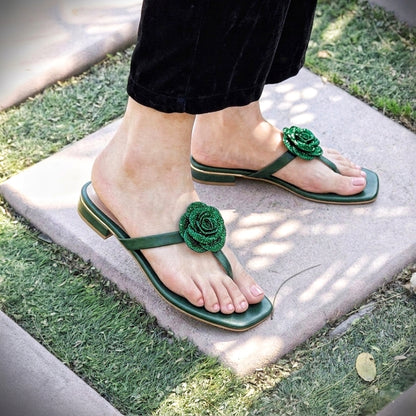 Jardin Slides - Green