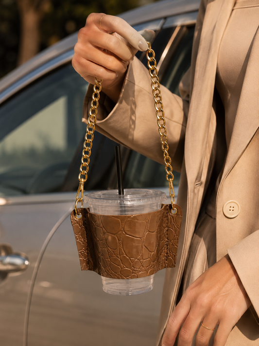Coffee Bag - Brown Textured
