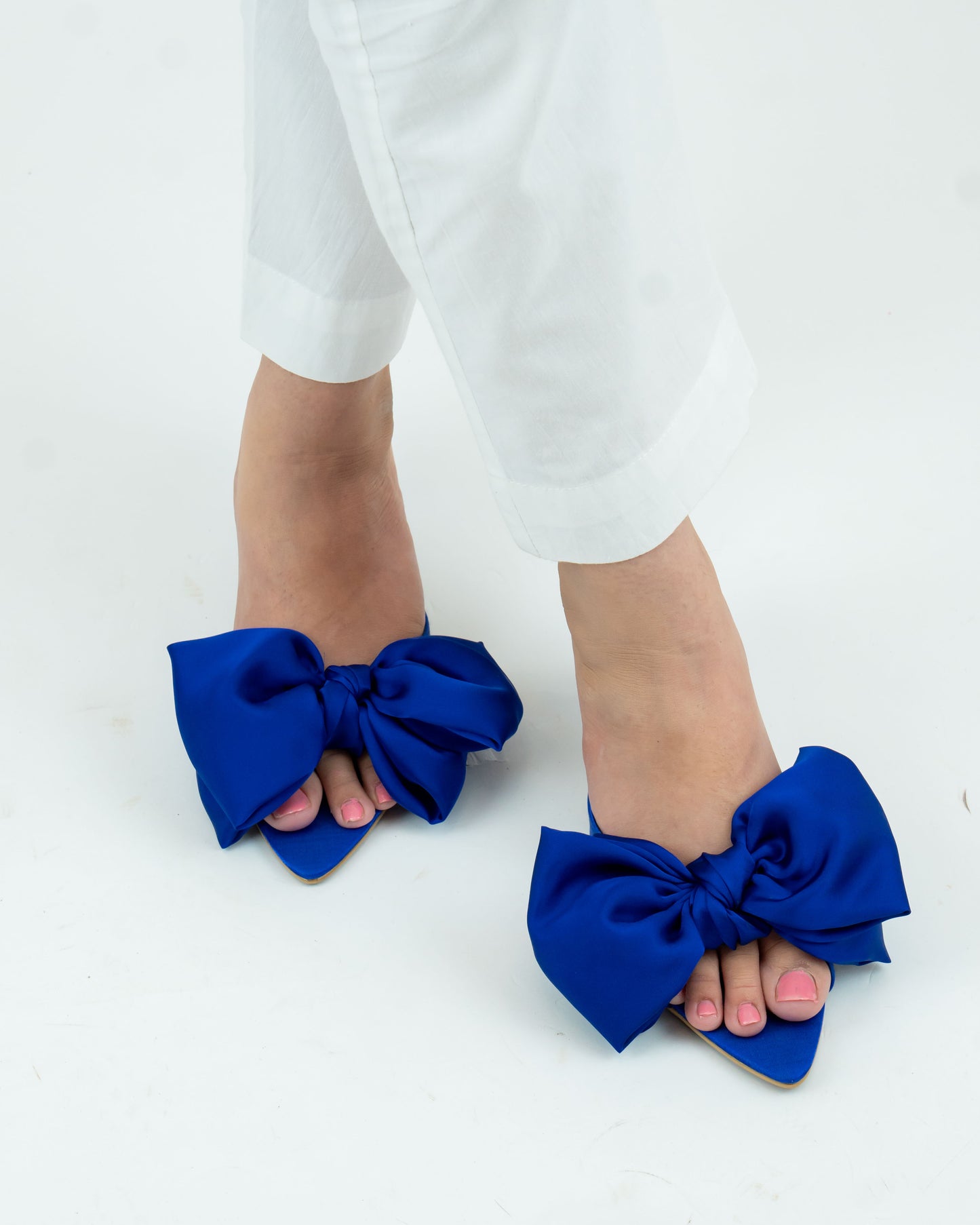 Hannah Bow Heels - Blue