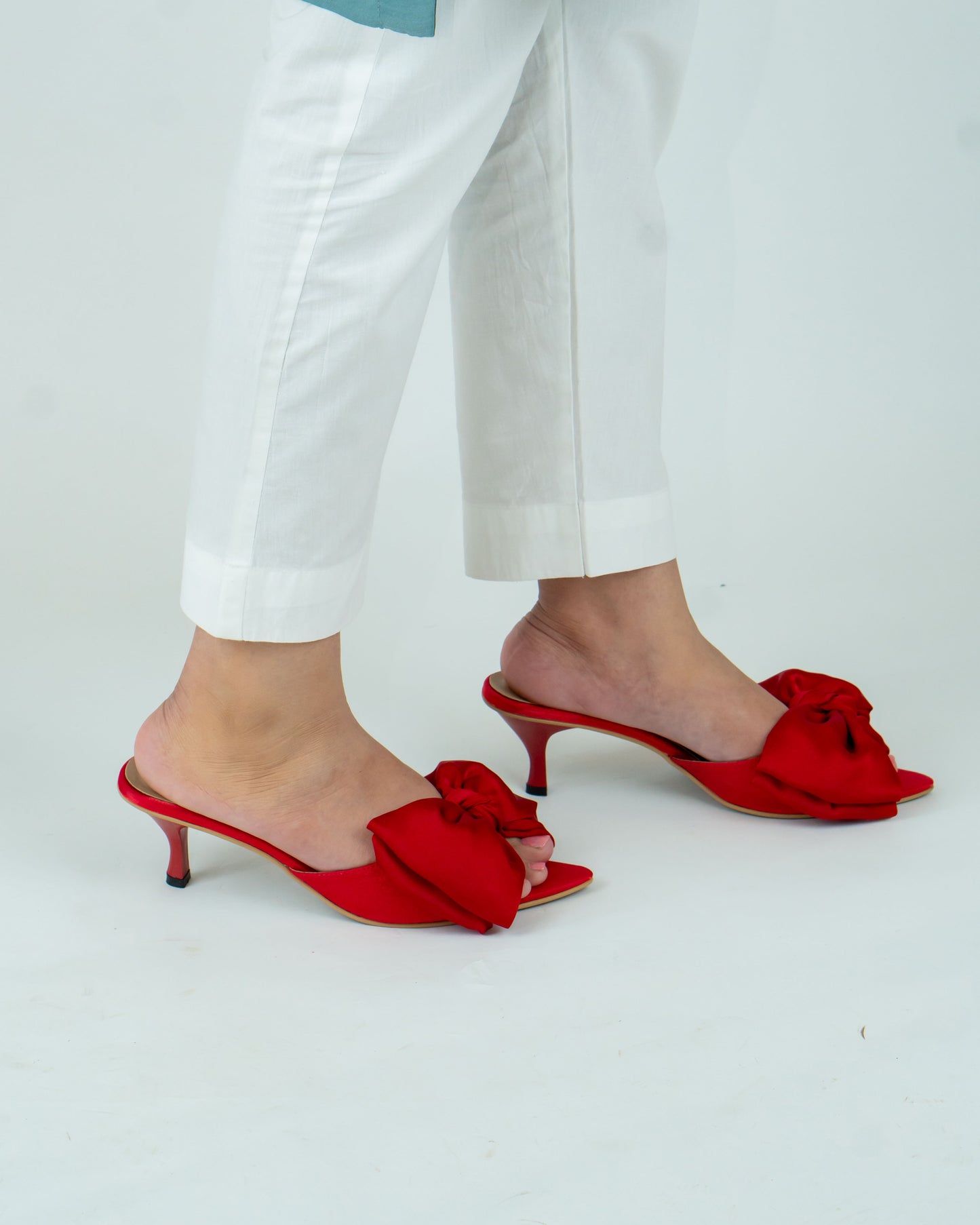 Hannah Bow Heels - Red