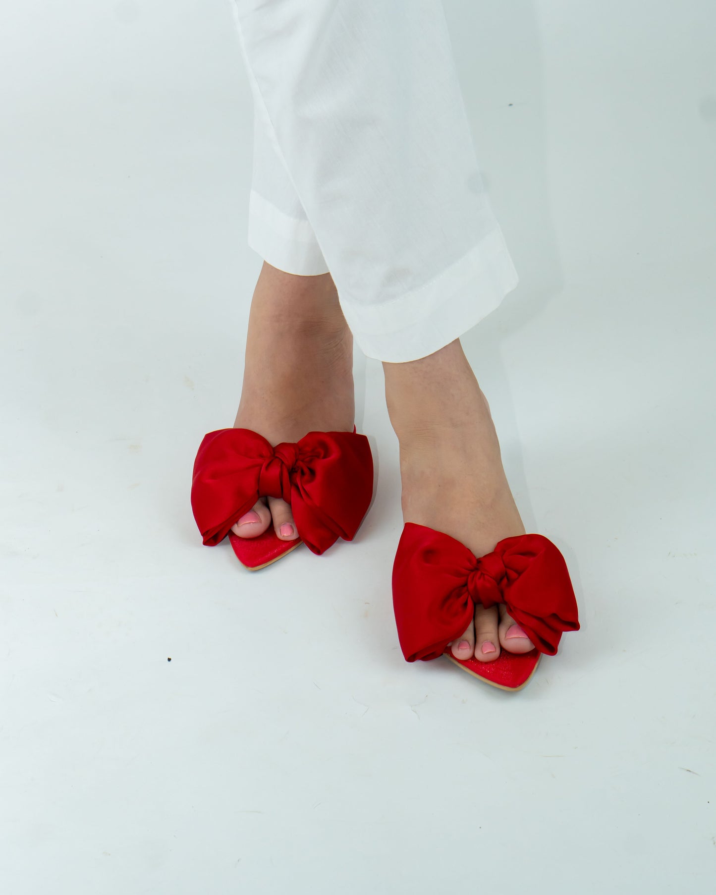 Hannah Bow Heels - Red