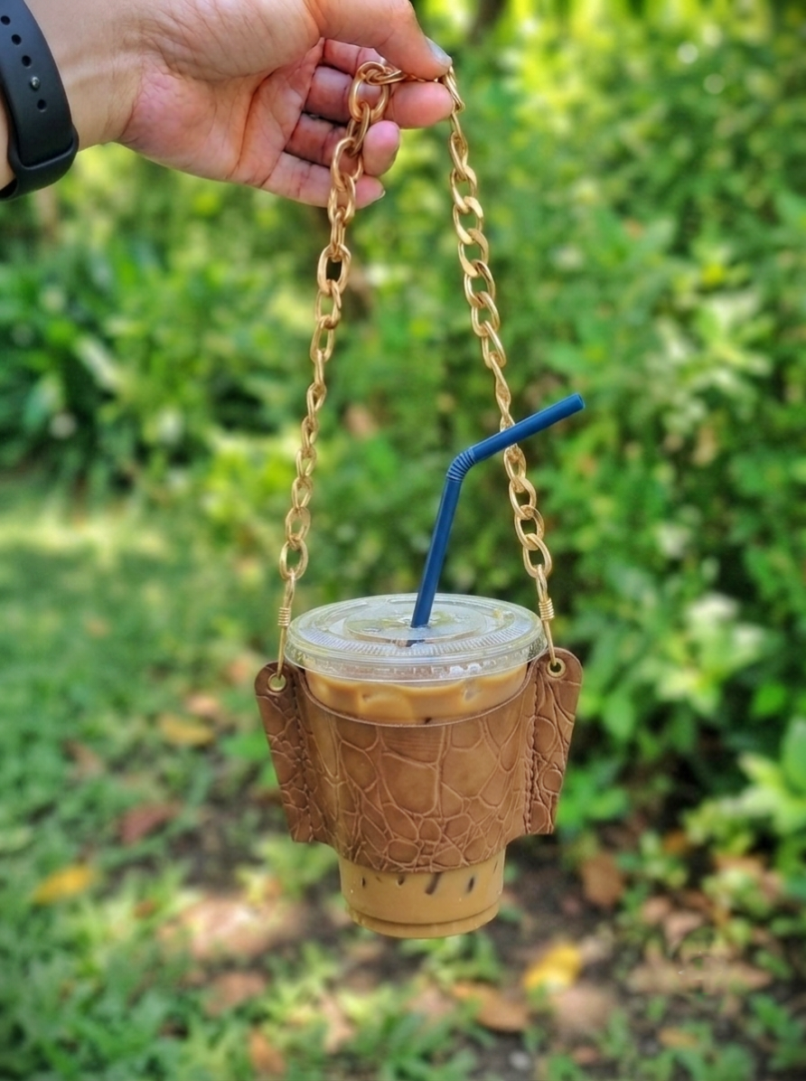 Coffee Bag - Brown Textured
