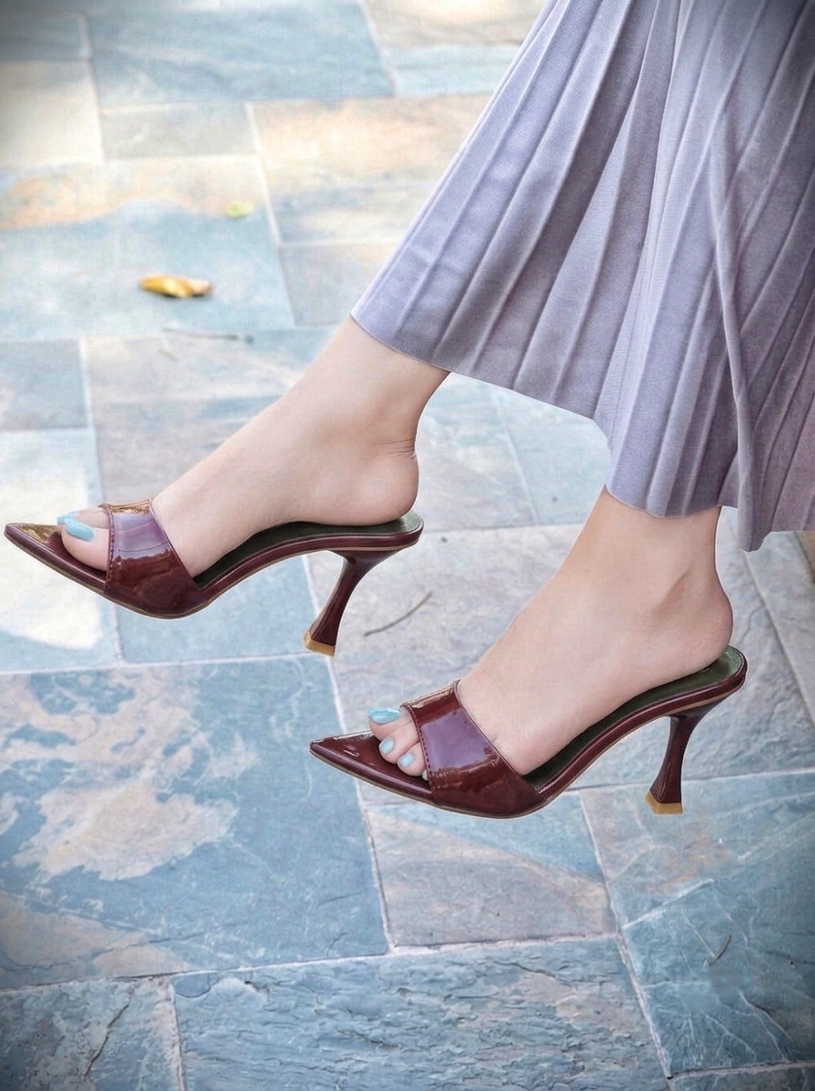 Annie Heels - Mehroon