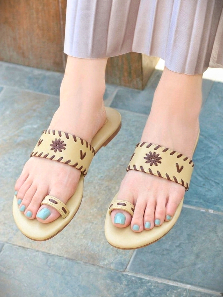 Melia Slides - Beige