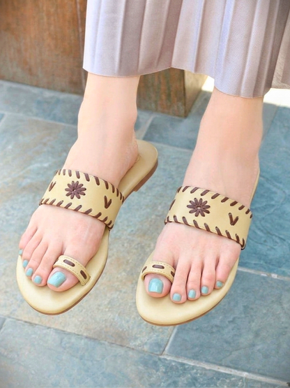 Melia Slides - Beige