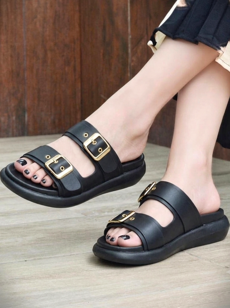 Noria Chunky Slides - Black