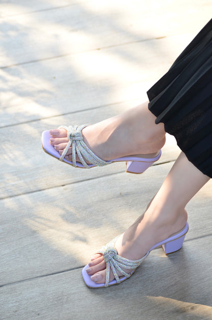 Tiasa Block Heels - Purple