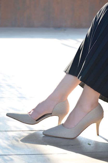 Fiona Pencil Heels - Gold