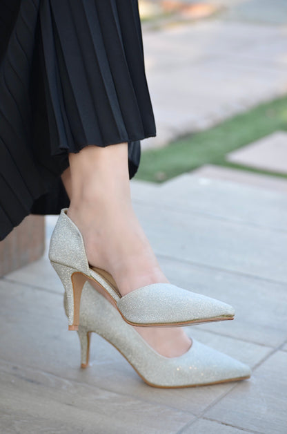 Fiona Pencil Heels - Gold