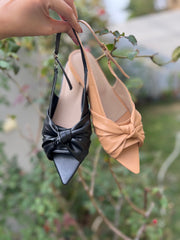 Bow Sandals - Black