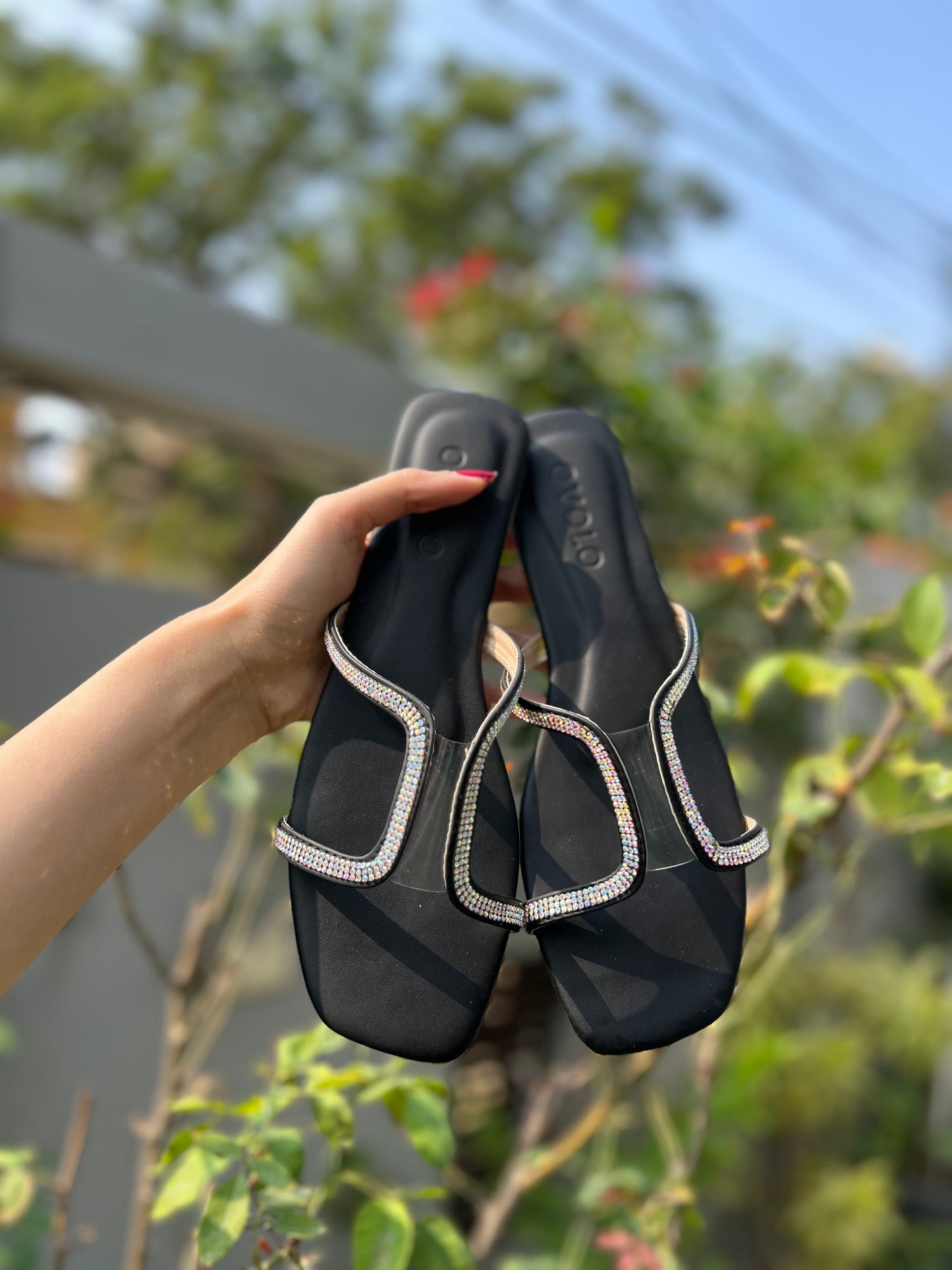 Freya Slides - Black