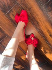 Hannah Bow Heels - Red