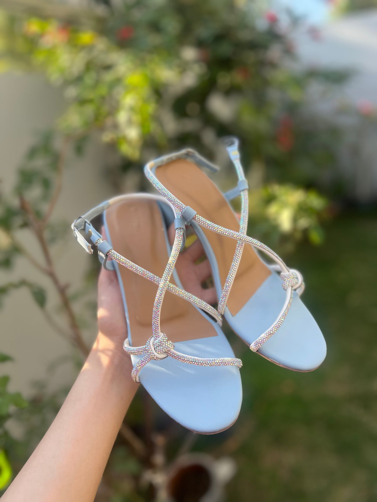 Naomi Strappy Heels - Blue