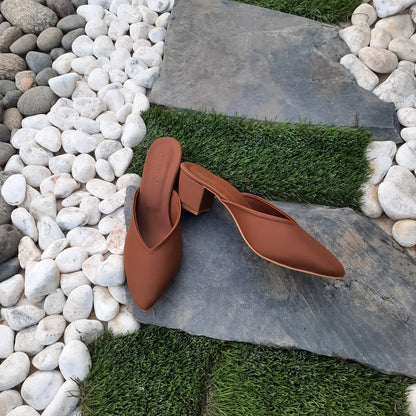 Pointy Toe Block Heel - Ovolo Shoes