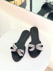 Flora Slides - Black