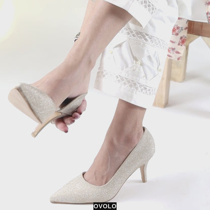 Fiona Pencil Heels - Silver