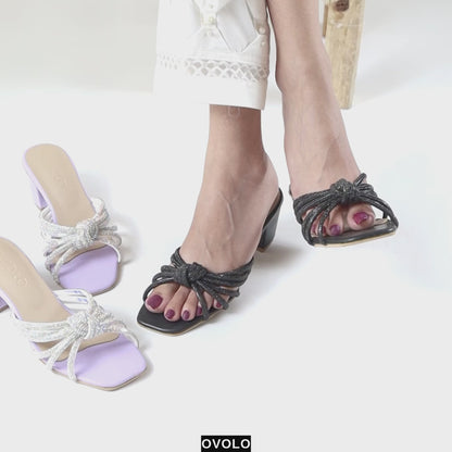 Tiasa Block Heels - Black