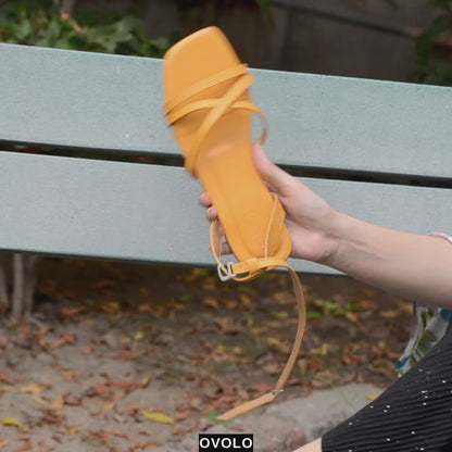 Tia Sandals - Yellow