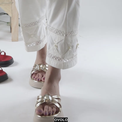Ivy Chunky Platforms - Gold