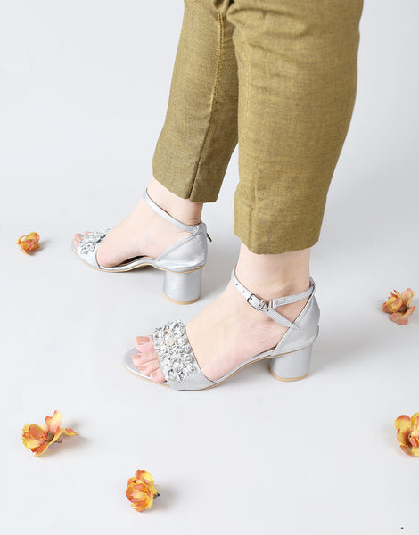 Sapphire Sandal Block Heel