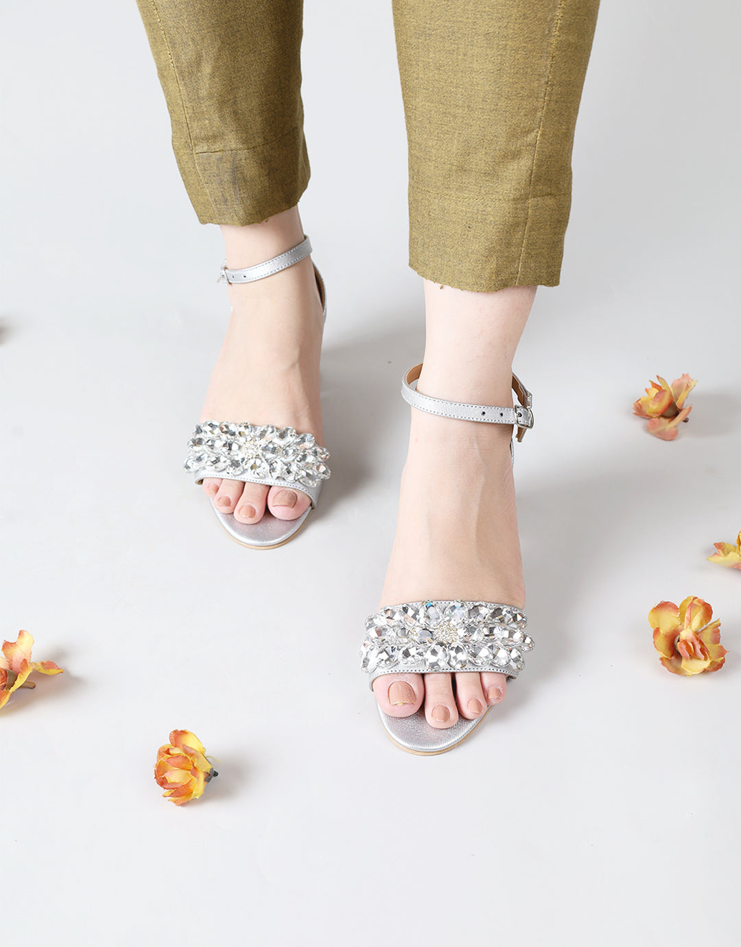 Sapphire Sandal Block Heel – Ovolo Shoes