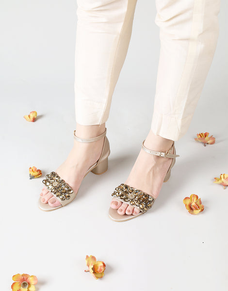 Sapphire Sandal Block Heel
