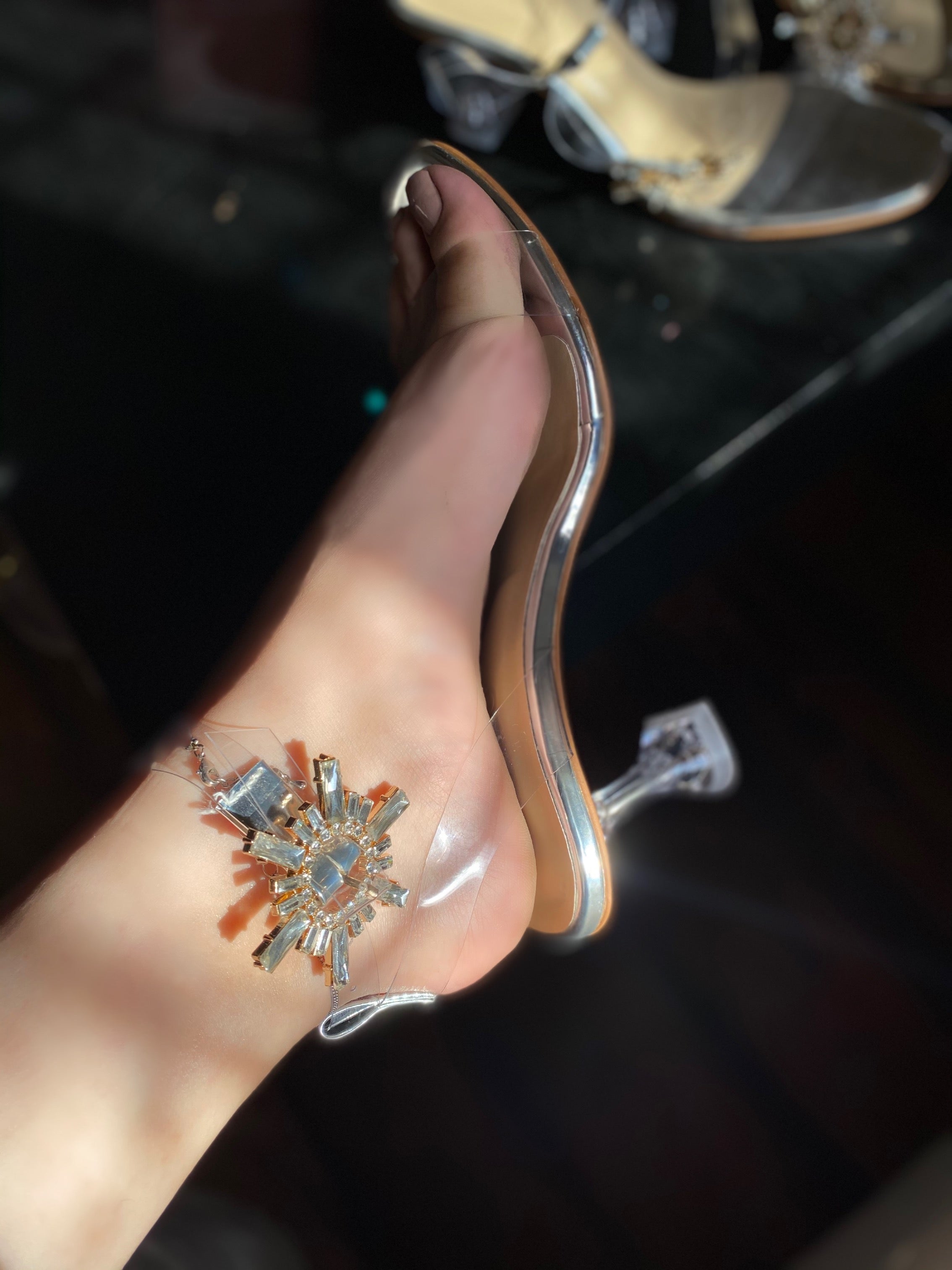 Swetra Crystal Heels - Ovolo Shoes