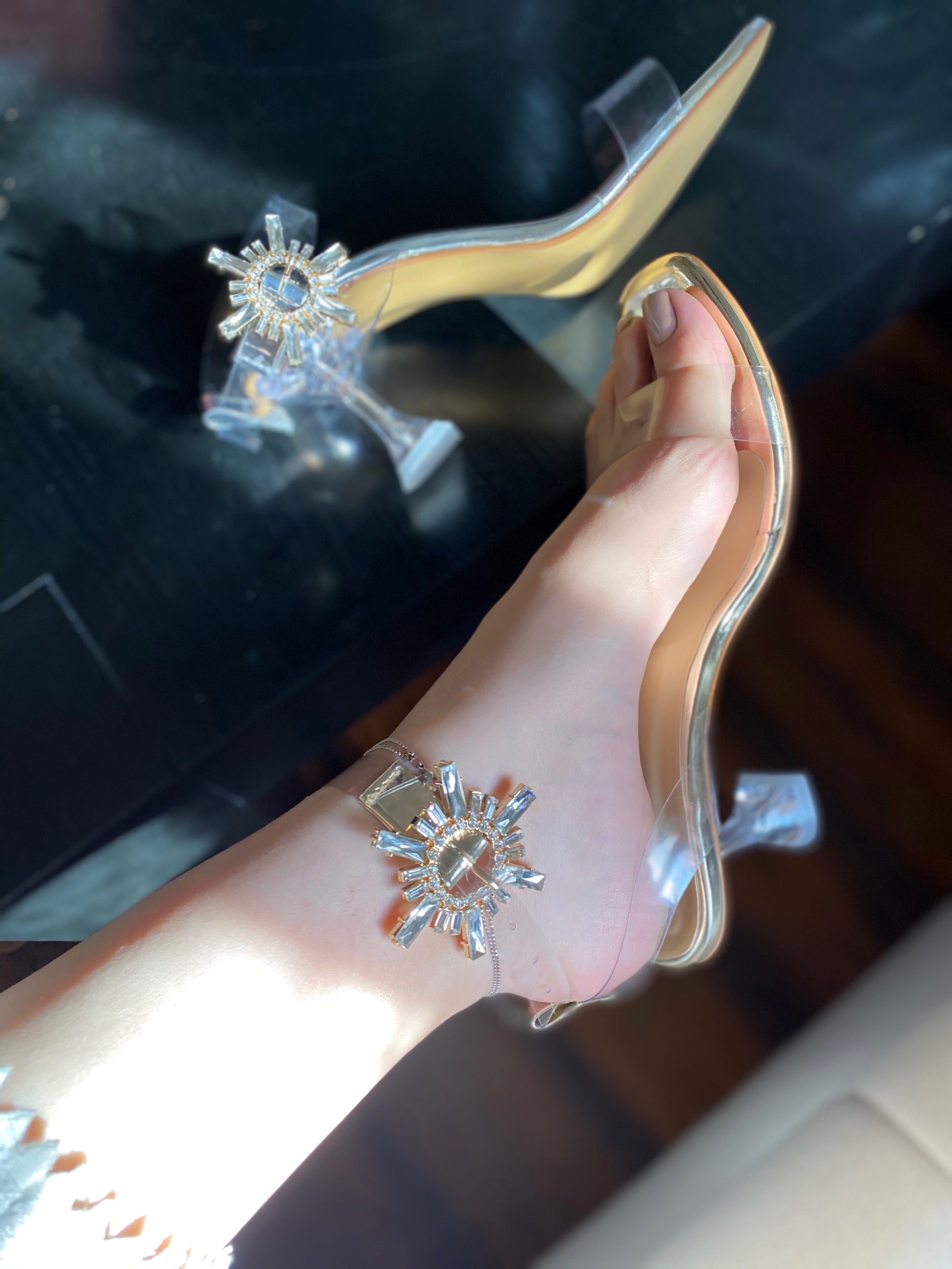 Swetra Crystal Heels - Ovolo Shoes